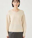 【ヘアリー/上品】スパンコールヤーンふんわりニット