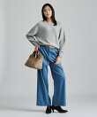 【ヘアリー/上品】スパンコールヤーンふんわりニット