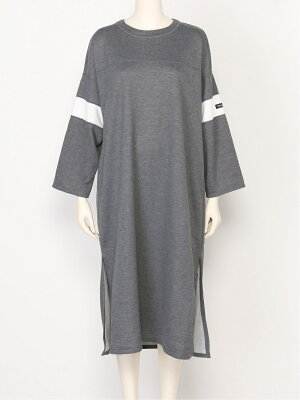 【SALE／30%OFF】MILKFED. FOOTBALL DRESS ミルクフェド ワンピース 長袖ワンピース グレー ベージュ ブラック ブルー【送料無料】