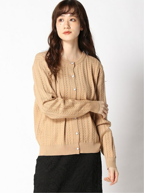 Saison De Papillon ケーブル編みニットカーディガン Rakuten Fashion 楽天ファッション 旧楽天ブランドアベニュー Bj9021