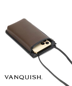 【SALE／73%OFF】VANQUISH 【VANQUISH/ヴァンキッシュ】スムース ネックポーチ スタイルコード バッグ ショルダーバッグ ブラック ブラウン グリーン