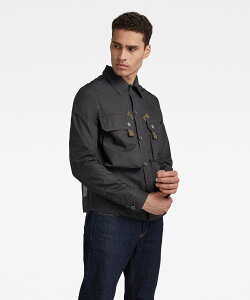 �ySALE�^50%OFF�zG-Star RAW �y�����V���b�v�zUTILITY POPLIN JACKET/�~���^���[�V���c�W���P�b�g �W�[�X�^�[���D �W���P�b�g�E�A�E�^�[ ���̑��̃W���P�b�g�E�A�E�^�[ �u���b�N�y���������z