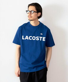 B:MING by BEAMS LACOSTE / ヘビーウェイト ブランドネーム ロゴTシャツ 24SS ビーミング ライフストア バイ ビームス トップス カットソー・Tシャツ ホワイト ブラック ネイビー【送料無料】