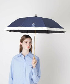 POLO RALPH LAUREN 【WEB限定/遮光率100%/遮熱/UV】POLO RALPH LAUREN（ポロ ラルフローレン）晴雨兼用日傘 ポロベア バイカラー 折りたたみ傘 楽折 ムーンバット ファッション雑貨 折りたたみ傘 ホワイト ネイビー【送料無料】