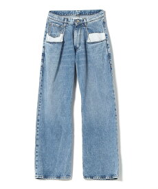Maison Margiela ストレートジーンズ コントラストポケット付き メゾンマルジェラ パンツ ジーンズ・デニムパンツ ブルー【送料無料】