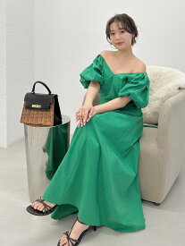 【SALE／20%OFF】FRAY I.D 【00サイズあり】ボリュームパフスリーブワンピース フレイ アイディー ワンピース・ドレス ワンピース グリーン【送料無料】