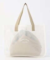 COMME CA ISM 巾着付き プールバッグ コムサイズム バッグ その他のバッグ ブラック ホワイト