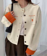 【SALE／11%OFF】Ranan RANAN/solleim別注＜U.S.POLO ASSN.＞ Wフェイスバイカラーカーディガン ラナン …