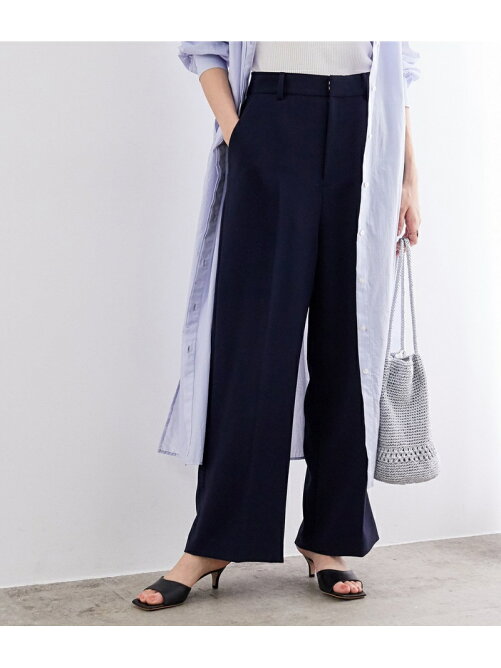 Rope 洗える ベーシックカラーワイドパンツ Rakuten Fashion 楽天ファッション 旧楽天ブランドアベニュー Ak23