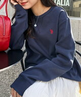 【SALE／46%OFF】U.S. POLO ASSN. U.S. POLO ASSN./ワンポイントロゴ ダブルフェイススウェット 3本針ST…