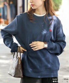 【SALE／36%OFF】U.S. POLO ASSN. U.S. POLO ASSN./【別注】ワンポイントロゴ ダブルフェイススウェット ポロ POLO セットアップセブン トップス スウェット・トレーナー ブラック グレー ネイビー レッド ホワイト【送料無料】