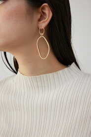 【SALE／10%OFF】AZUL BY MOUSSY ダブルリングビッグピアス アズールバイマウジー アクセサリー・腕時計 その他のアクセサリー・腕時計 ゴールド ブラック