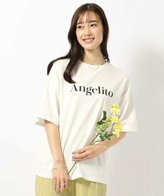 【SALE／5%OFF】SHOO・LA・RUE 【洗える/プチプラ/綿100%】グラフィック半袖ゆるTシャツ シューラルー トップス カットソー・Tシャツ ホワイト ブラック グレー ピンク ブルー ネイビー オレンジ パープル グリーン