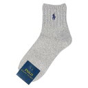 POLO RALPH LAUREN POLO RALPH LAUREN 新ローゲージ ワンポイント刺繍 クルー丈 ソックス レディース ナイガイ 靴下・レッグウェア 靴下 ベージュ ネイビー グレー ホワイト ブラック