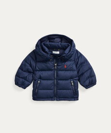 POLO RALPH LAUREN (ベビー)リップストップ フーデッド ダウン ジャケット ラルフローレン ジャケット・アウター ダウンジャケット・ダウンベスト ネイビー【送料無料】