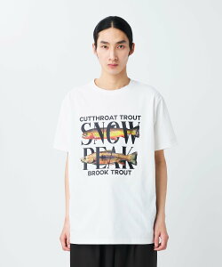 �ySALE�^40%OFF�zSnow Peak Famous Trout Dry T-Shirt �X�m�[�s�[�N �g�b�v�X �J�b�g�\�[�ET�V���c �u���E�� �z���C�g �u���b�N�y���������z