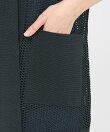 【La maglia estate】 メッシュニットロングジレ