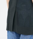 【La maglia estate】 メッシュニットロングジレ
