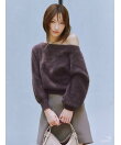 フォックスカシミアオフショルプルオーバー
