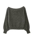 フォックスカシミアオフショルプルオーバー