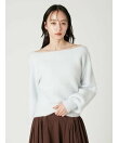フォックスカシミアオフショルプルオーバー