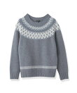 【カシミヤ混/ふんわり】煌めきジャカード柄ニット