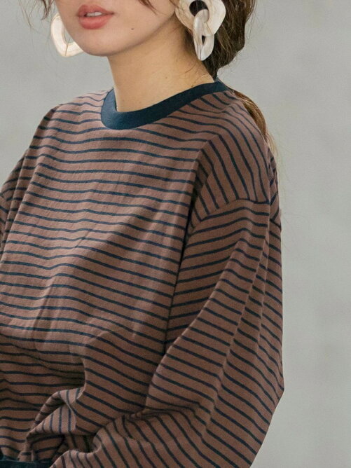 Coen Web限定 定番のusaコットン使用 レトロボーダー袖ボリュームリンガーtシャツ Rakuten Fashion 楽天ファッション 旧 楽天ブランドアベニュー Dk1024