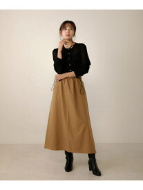 【SALE／50%OFF】Bou Jeloud フレアギャザースカート ブージュルード スカート その他のスカート ベージュ ブラック グリーン