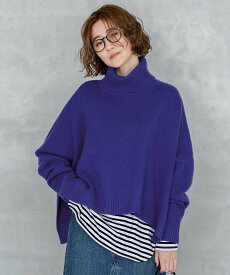 【SALE／30%OFF】23区 【洗える】ウールカシミヤ ニットポンチョ ニジュウサンク トップス ニット ベージュ ホワイト ブラック パープル【送料無料】