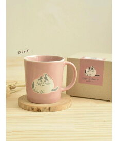 Hare no hi 【ChacoChaco】ネコイラストマグカップ ピンク ルディックパーク 食器・調理器具・キッチン用品 カトラリー ピンク