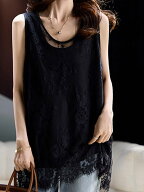 Doux Belle 総レースノースリーブトップス レディース トップス ドゥー・ベル トップス ノースリーブ・タ…