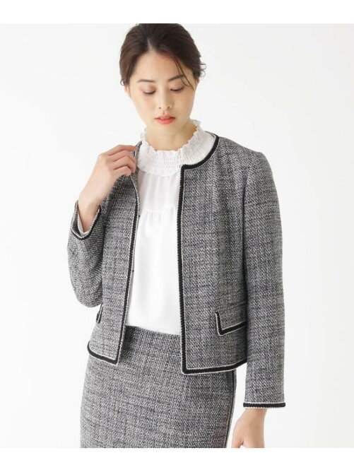 World Online Store ツイードノーカラージャケット Rakuten Fashion 楽天ファッション 旧楽天 ブランドアベニュー Bw4025