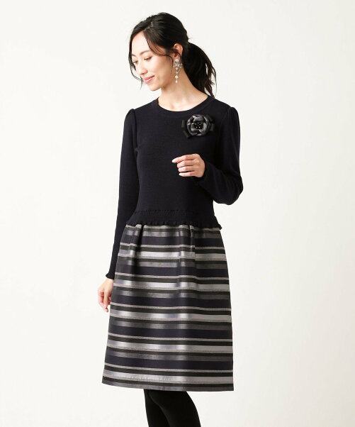 To Be Chic ジャカードコンビニットワンピース Rakuten Fashion 楽天ファッション 旧楽天ブランドアベニュー Bz0025