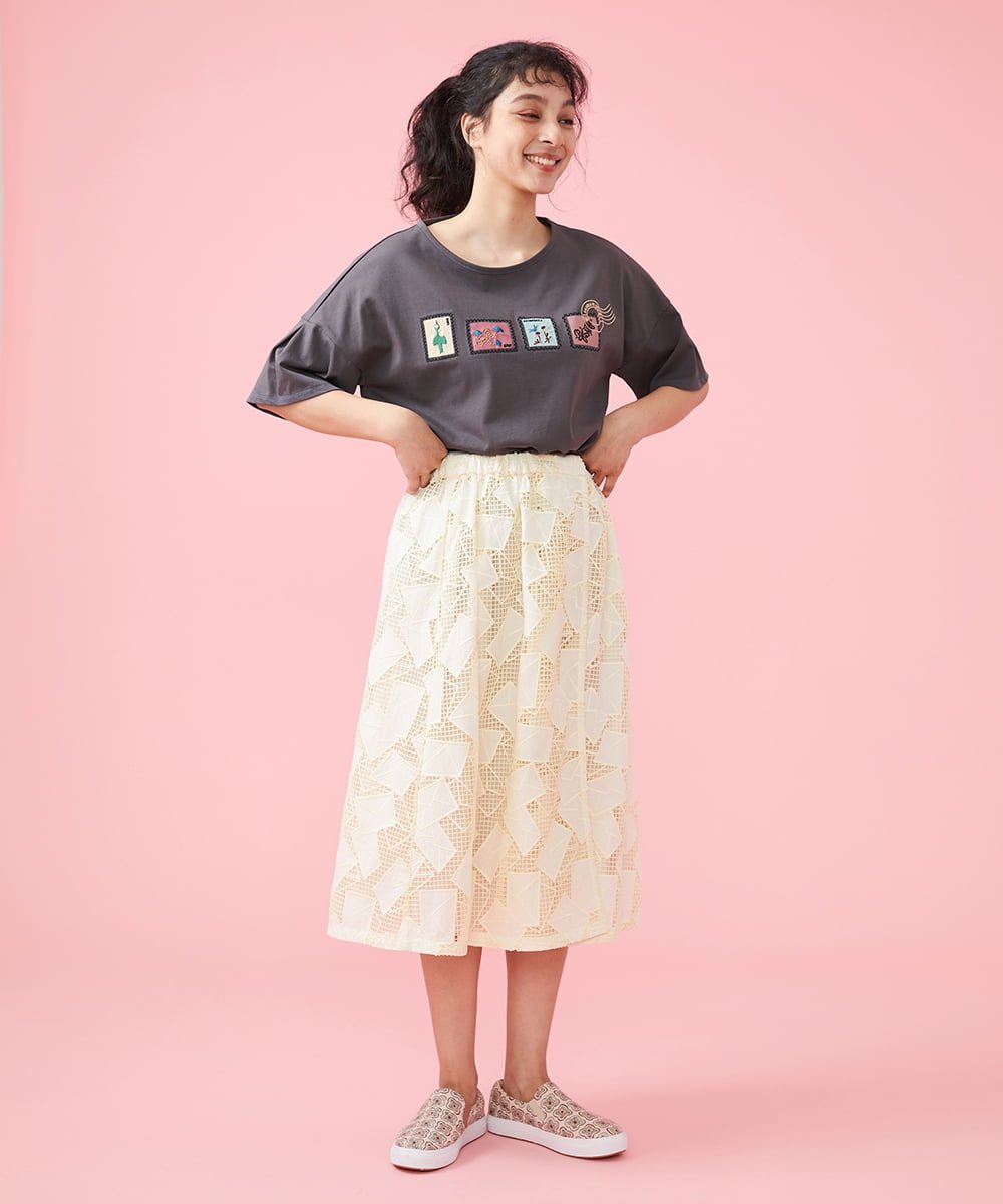 Jocomomola｜Carta 刺繍レースラップスカート | Rakuten Fashion(楽天