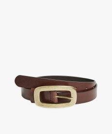 agnes b. FEMME CU01 CEINTURE ゴールドメタルバックルベルト アニエスベー ファッション雑貨 ベルト ブラウン【送料無料】