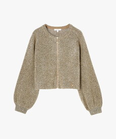 To b. by agnes b. WN94 CARDIGAN スパークルジップカーディガン アニエスベー トップス カーディガン ゴールド【送料無料】