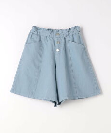 UNITED ARROWS green label relaxing カラーツイルキュロット 140cm-160cm ユナイテッドアローズ グリーンレーベルリラクシング パンツ その他のパンツ ブルー ベージュ【送料無料】