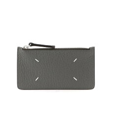 Maison Margiela レザーカードホルダーウォレット メゾンマルジェラ 財布・ポーチ・ケース 財布 グレー【送料無料】