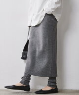 CHIC STYLE レギンス付ニットタイトスカート＜大きいサイズ有＞シックスタイル シックスタイル スカート …
