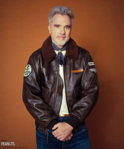 AVIREX �sAVIREX × PEANUTS�tG-1 "FLYING ACE" �A���B���b�N�X �W���P�b�g�E�A�E�^�[ ���C�_�[�X�W���P�b�g �u���E���y���������z