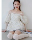 【LILY BROWN Lingerie】シアーファンデノンワイヤー/オフショルダートップス