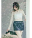 【LILY BROWN Lingerie】シアーファンデノンワイヤー/オフショルダートップス