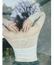 【LILY BROWN Lingerie】シアーファンデノンワイヤー/オフショルダートップス