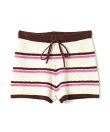 atmos pink Boder Knit Short Pants WHITE