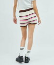 atmos pink Boder Knit Short Pants WHITE