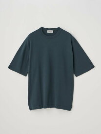 JOHN SMEDLEY ウェルトヘム半袖コットンニットTシャツ ｜ TINDALL ｜ 24G ジョンスメドレー トップス ニット【送料無料】