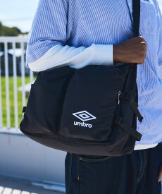 UMBRO 【umbro/アンブロ】刺繍ダブルポケット ソフトショルダーバッグ スタイルコード バッグ ショルダーバッグ ブラック【送料無料】