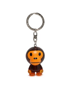 A BATHING APE BABY MILO KEYCHAIN �A �x�C�V���O �G�C�v �t�@�b�V�����G�� �`���[���E�L�[�`�F�[�� �u���E���y���������z