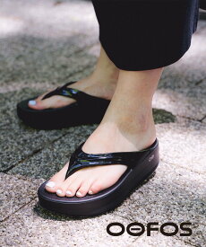 Ray BEAMS OOFOS / OOmega【サンダル 厚底 夏 ビーチ 旅行 ビーチサンダル OOmega リカバリーサンダル】 ビームス ウイメン シューズ・靴 サンダル ブラック【送料無料】