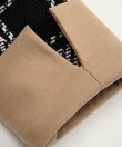 ・予約商品・コントラストカラーチェック柄パッチワークジャケットセットアップ